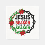 イエスが季節の理由 スタンダードカクテルナプキン (正面)
