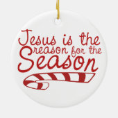 イエスが季節の理由 セラミックオーナメント (裏面)