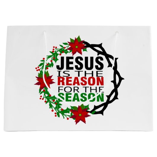 イエスが季節の理由 ラージペーパーバッグ (正面)