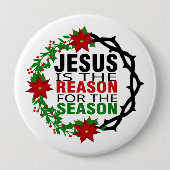 イエスが季節の理由 缶バッジ (正面)