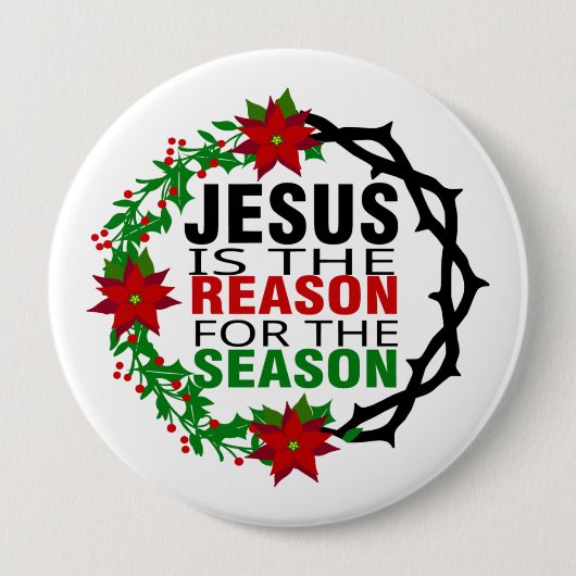 イエスが季節の理由 缶バッジ (正面)