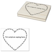 イエスが平和のハートフレーム2アートスタンプを知っている ラバースタンプ (押印)