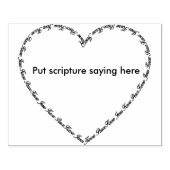 イエスが平和のハートフレーム2アートスタンプを知っている ラバースタンプ (インプリント)