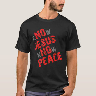 イエスが平和を知るイエスが平和を知るクリスチャン Tシャツ