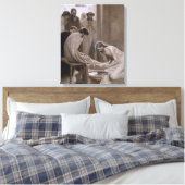 イエスが弟子たちの足を洗う(エデルフェルト) キャンバスプリント (インサイチュ (寝室))