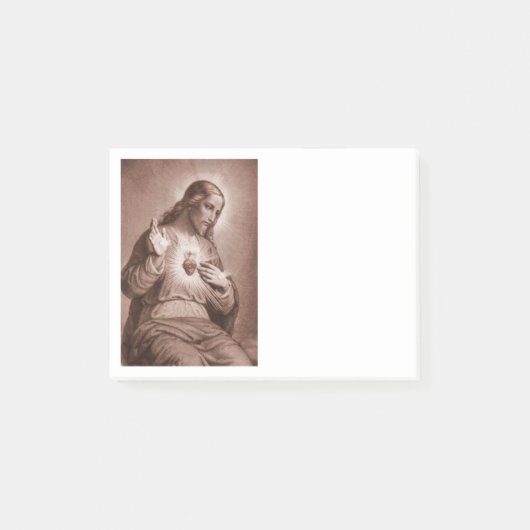 イエスが彼のハートに触れる ポストイット (正面)