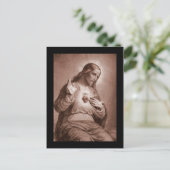 イエスが彼のハートに触れる ポストカード (スタンド正面)