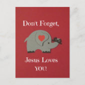 イエスが彼らを愛する子供たちへの思い出! ポストカード (正面)
