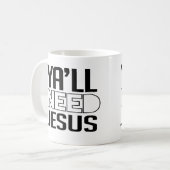 イエスが必要 コーヒーマグカップ (正面左)
