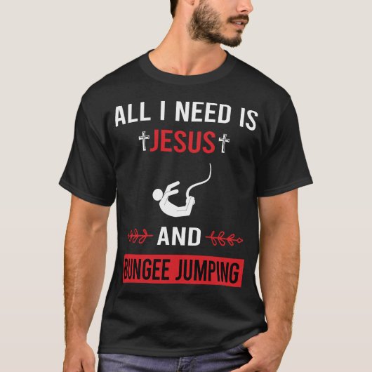 イエスが必要 バンジージャンプ Tシャツ (正面)