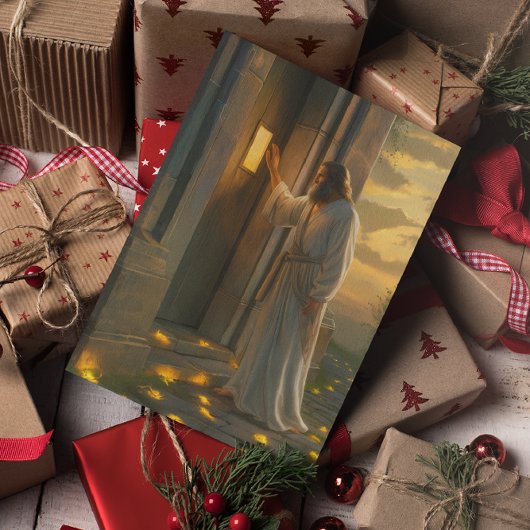 イエスが扉をノックす素朴る カード