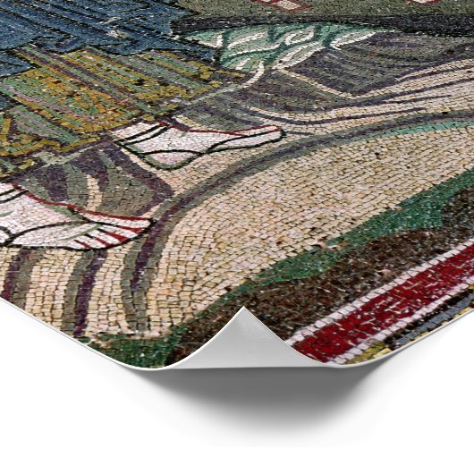 イエスが手足を傷つけ盲目を癒す ポスター (角)