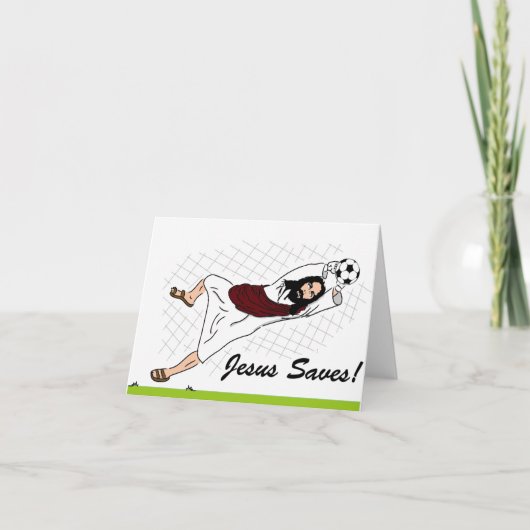 「イエスが救う！」ホリデーグリーティングカード シーズンカード (正面)