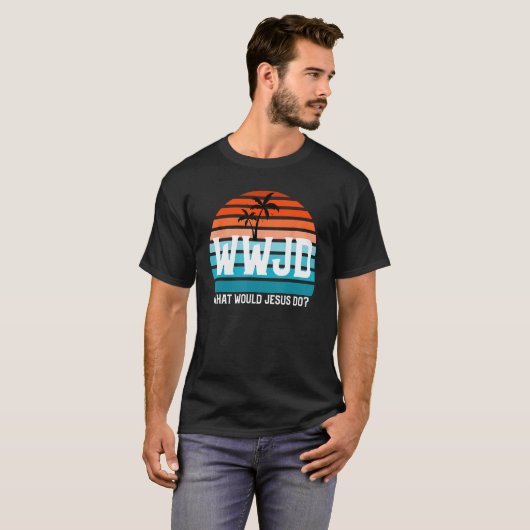 イエスが最初に愛することとは何だろう!- WWJD HW Tシャツ (正面フル)