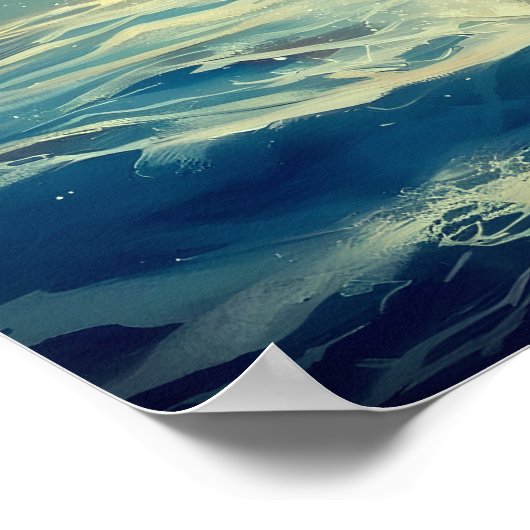 イエスが水の上を歩く ポスター (角)