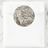 イエスが水の上を歩く ラウンドシール (バッグ)