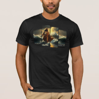 イエスが水の上を歩く Tシャツ