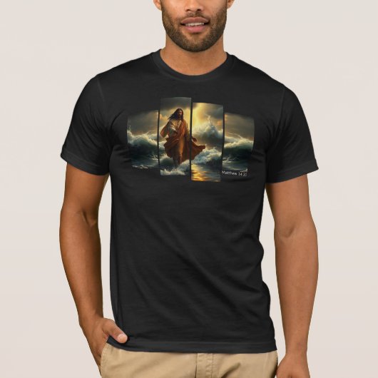 イエスが水の上を歩く Tシャツ (正面)