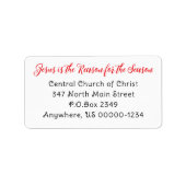 イエスが理由ことわざワイド差出人住所 ラベル (正面)
