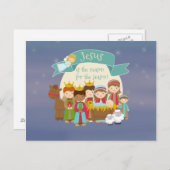 「イエスが理由だ」出生ポストカード ポストカード (正面/裏面)