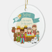 「イエスが理由だ」出生場 セラミックオーナメント (左)