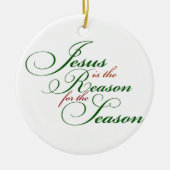 イエスが理由である セラミックオーナメント (正面)