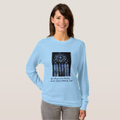 「イエスが理由である…...」 レディース長袖 Tシャツ (正面フル)