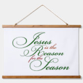 イエスが理由である 吊り下げ型タペストリー (正面)