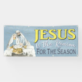 イエスが理由クリスマス出生教会 横断幕 (横)
