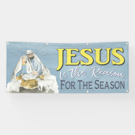 イエスが理由クリスマス出生教会 横断幕