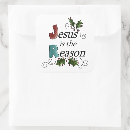 イエスが理由シール スクエアシール (バッグ)