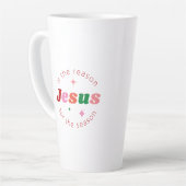 イエスが理由フェスティバルクリスマスシーズン カフェラテマグ (左アングル)