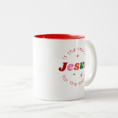 イエスが理由フェスティバルクリスマスシーズン ツートーンマグカップ (正面右)