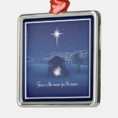 イエスが理由出生オーナメント メタルオーナメント (左)
