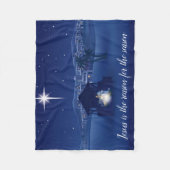 イエスが理由出生 フリースブランケット (正面)