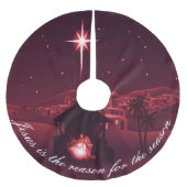 イエスが理由出生 ブラッシュドポリエステルツリースカート (正面)