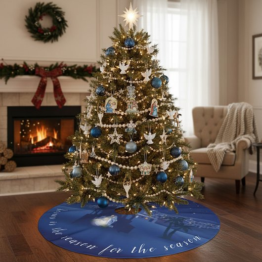 イエスが理由出生 ブラッシュドポリエステルツリースカート