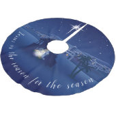 イエスが理由出生 ブラッシュドポリエステルツリースカート (アングル)