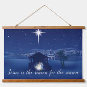 イエスが理由出生 吊り下げ型タペストリー (正面)