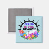 イエスが理由 – イースターリース マグネット (正面/裏面)