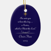 「イエスが理由....」 クリスマス2025オーナメント セラミックオーナメント (裏面)