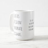 イエスが理由 コーヒーマグカップ (正面左)