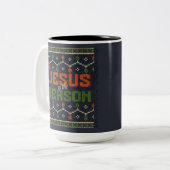 イエスが理由 ツートーンマグカップ (正面左)