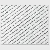 イエスが白い季節の理由 ラッピングペーパー (フラット)