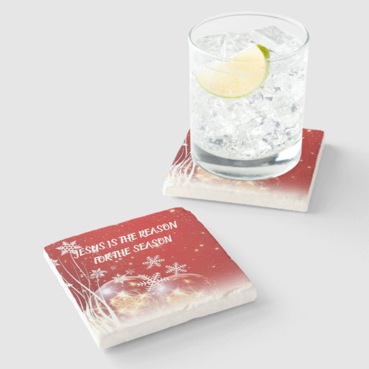 イエスが石のコースターの理きらめく由 ストーンコースター (横)