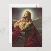 イエスが祈る ポストカード (正面/裏面)