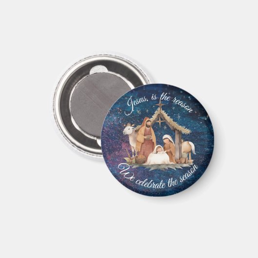 イエスが私たちが季節の祝磁石を作る理由だ マグネット (正面/裏面)