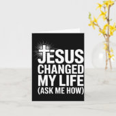 イエスが私の人生を変えた キリスト教徒になったきっかけを聞いて カード (黄色い花)