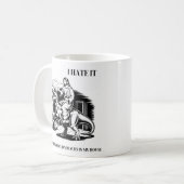 イエスが私の家で恐竜に乗るのが嫌 コーヒーマグカップ (正面左)