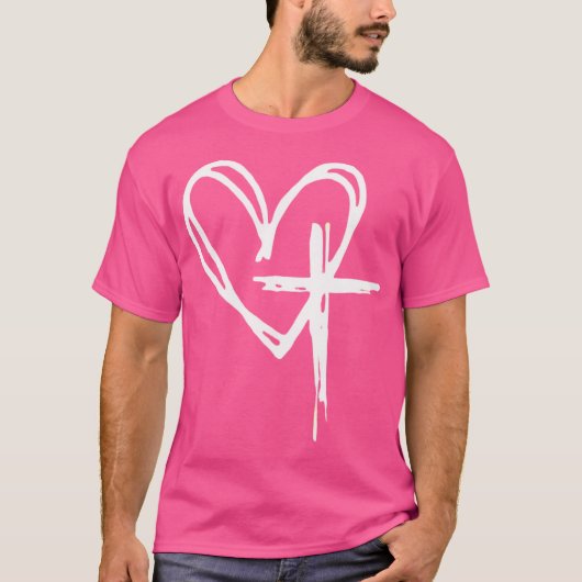 イエスが背中を押してくれる Tシャツ (正面)